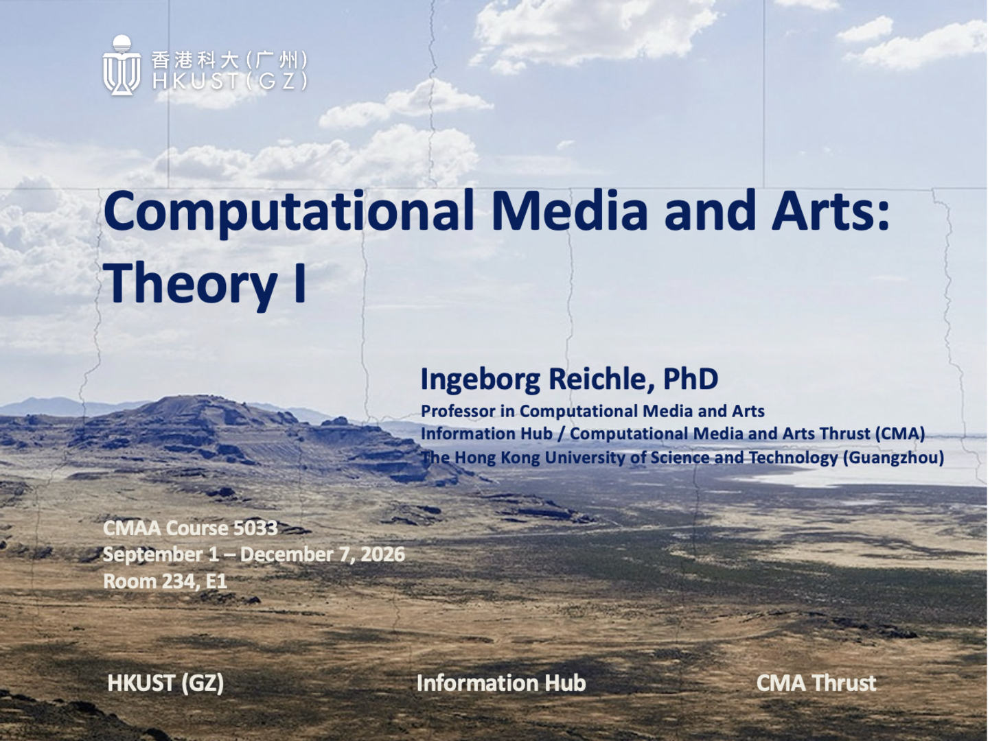 Course image for Computational Media and Arts Theory I
